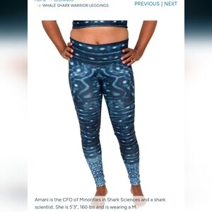 Waterlust Whale Shark Warrior Leggings